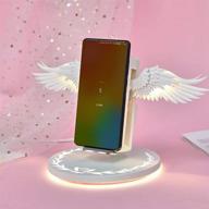 ⚡ беспроводная зарядка angel wings для iphone xs max/xr/xs/x/8/8 plus samsung s10/s10+/s9/s9+/s8/s8+/s7/s7 edge/s6 edge google pixel 3 xl airpods2 логотип