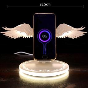 img 3 attached to ⚡ Беспроводная зарядка Angel Wings для iPhone Xs Max/XR/XS/X/8/8 Plus Samsung S10/S10+/S9/S9+/S8/S8+/S7/S7 Edge/S6 Edge Google Pixel 3 XL AirPods2