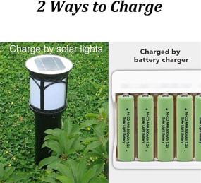 img 1 attached to QBLPOWER AAA Ni-Cd 1.2V Solar Rechargeable Batteries for Garden Lights 🔋 (12 PCS) - 600mAh Triple A Solar Battery Cells for Outdoor Lamps