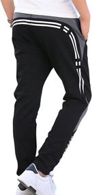 img 3 attached to CNMUDONSI Husky Boys Sweatpants Size 8-16 - Cotton Kids Pants for Optimal Comfort and Style