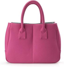 img 4 attached to 👜 Hoxis Classic Minimalist Pebbled Magnetic Women's Top-Handle Handbags and Wallets