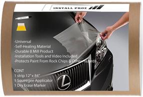 img 4 attached to 🚘 Enhance Your Vehicle's Protection with Proz Self-Healing Universal Clear Paint Protection Bra Hood and Fender Kit (12" x 84")