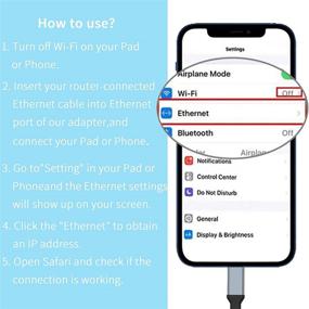 img 3 attached to 🔌 Enbia RJ45 Ethernet LAN Network Adapter for Phone Pad - High-Speed 10/100Mbps, Plug and Play [Grey] - 3.3ft/1m Cable Included