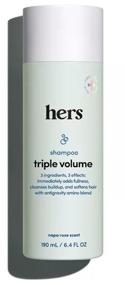 img 3 attached to 🌱 Hers Thickening Hair Shampoo & Conditioner Set - 6.4 Fl Oz Each | Enhances Hair Volume & Texture | Vegan, Paraben & Sulfate-Free, Cruelty-Free