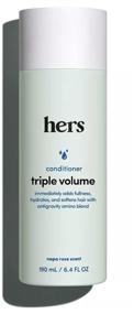 img 1 attached to 🌱 Hers Thickening Hair Shampoo & Conditioner Set - 6.4 Fl Oz Each | Enhances Hair Volume & Texture | Vegan, Paraben & Sulfate-Free, Cruelty-Free