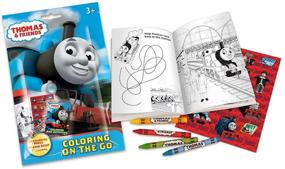 img 3 attached to 🎨 Набор для рисования в дороге Thomas & Friends: пенал, наклейки, карандаши и раскраски