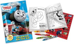 img 4 attached to 🎨 Набор для рисования в дороге Thomas & Friends: пенал, наклейки, карандаши и раскраски