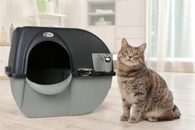 img 3 attached to 🐾 Effortless Cleaning made Easy: Omega Paw Elite Self Cleaning Litter Box Large EL-RA20-1