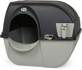 img 4 attached to 🐾 Effortless Cleaning made Easy: Omega Paw Elite Self Cleaning Litter Box Large EL-RA20-1