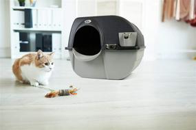 img 2 attached to 🐾 Effortless Cleaning made Easy: Omega Paw Elite Self Cleaning Litter Box Large EL-RA20-1