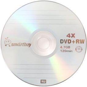 img 1 attached to Smartbuy 50 Pack Blank DVD+RW Discs 📀 4X 4.7GB 120Min | Rewritable DVD Media Bulk Set