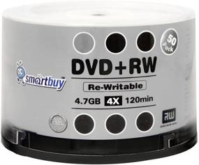 img 3 attached to Smartbuy 50 Pack Blank DVD+RW Discs 📀 4X 4.7GB 120Min | Rewritable DVD Media Bulk Set
