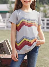 img 1 attached to 👚 GOSOPIN Colorblock Sleeve T-Shirts for XX Large Girls' Clothing in Tops, Tees & Blouses