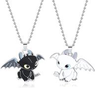 🐉 xofoao how to train your dragon toothless charm necklace: perfect for cosplay! logo