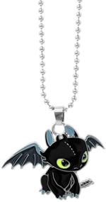 img 2 attached to 🐉 XOFOAO How to Train Your Dragon Toothless Charm Necklace: Perfect for Cosplay!