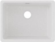 🚰 undermount single bowl sink, elkay quartz classic elgu2522wh0, white logo