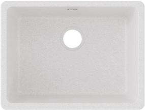 img 4 attached to 🚰 Undermount Single Bowl Sink, Elkay Quartz Classic ELGU2522WH0, White