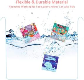 img 1 attached to 👶 Нетоксичные мягкие книги для купания малышей для раннего обучения - упаковка из 8 штук