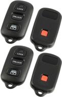 🔑 toyota 4runner & sequoia keyless entry remote shell case & pad (1999-2009 / 2001-2008) logo