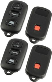 img 2 attached to 🔑 Toyota 4Runner & Sequoia Keyless Entry Remote Shell Case & Pad (1999-2009 / 2001-2008)