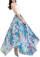 🌸 chic and timeless: afibi floral pleated vintage chiffon women's clothing and skirts logo