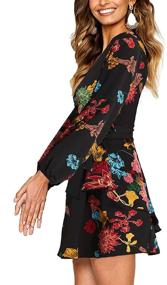 img 2 attached to Uguest Causal Sleeve Printed Charcoal Women's Clothing for Dresses