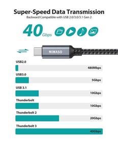 img 3 attached to 🔌 Nimaso Thunderbolt-Compatible Docking Station with High-Speed Data Transfer