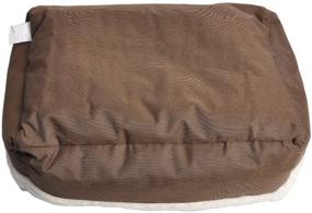 img 2 attached to 🐶 Durable Two Tone Color Oxford Pet Bed, 25x21 Inches, Long Rich by Happycare Textiles