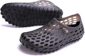 img 2 attached to Ultimate Comfort and Durability: Clapzovr Men's Sandals for Showers, Gardens, and More!