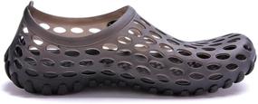 img 3 attached to Ultimate Comfort and Durability: Clapzovr Men's Sandals for Showers, Gardens, and More!