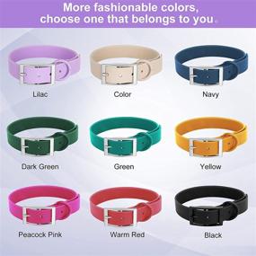 img 1 attached to 🐶 High-Quality Adjustable Dog Collar with Airtag Holder: Long-lasting Collars, Comfortable Rubber Coated Webbing, Water-resistant and Easily Washable, Ideal for Small, Medium, and Large Dogs