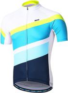 🚴 arsuxeo men's short sleeve cycling jersey with pockets and reflective details - mountain bike shirt mtb top with zipper логотип