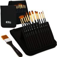 🎨 13-piece paint brush set by artify: includes pop-up carrying case, palette knife, large flat brush, and sponge for acrylic, oil, watercolor, and gouache; ideal for artists and hobbyists logo