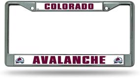 img 1 attached to NHL Unisex-Adult Standard Chrome License Plate Frame by Rico Industries: A Sleek and Stylish Addition to Show Your Team Pride!