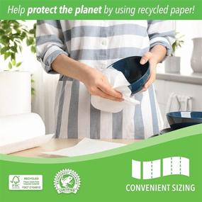 img 2 attached to 🌱 Environmentally-Friendly EcoFirst Recycled Paper Towels (24 Rolls) - Bulk Half Sheet Kitchen Paper Towels - Whitened Without Bleach - Free of Dyes, Inks & Fragrances