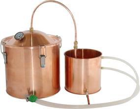 img 4 attached to 2 Gallon Copper Home Brew Kit: Pot Still Boiler for Distilling Wine, Alcohol, and Water