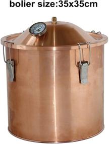 img 1 attached to 2 Gallon Copper Home Brew Kit: Pot Still Boiler for Distilling Wine, Alcohol, and Water