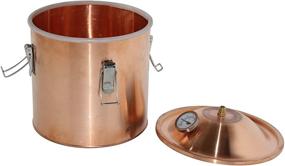 img 2 attached to 2 Gallon Copper Home Brew Kit: Pot Still Boiler for Distilling Wine, Alcohol, and Water