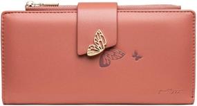 img 4 attached to H&F Butterfly Wallet: Women's Leather Organizer Handbags & Wallets