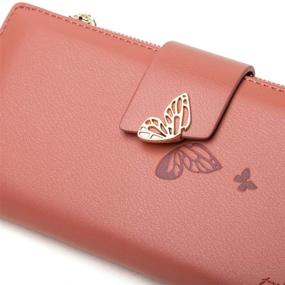 img 1 attached to H&F Butterfly Wallet: Women's Leather Organizer Handbags & Wallets