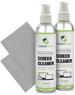 green oak professional screen cleaner spray - best for lcd & led tv, tablet, computer monitor, phone - safely cleans fingerprints, dust, oil (8oz 2-pack) logo