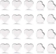 silicone replacements backings backstops heart silver logo