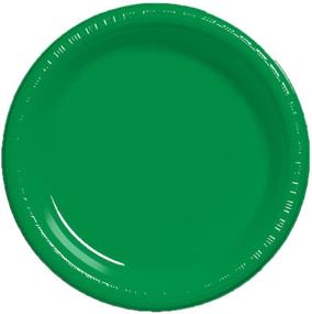 img 1 attached to Creative Converting Plastic Plates Emerald