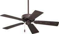 🏡 kathy ireland home summer night 42 inch ceiling fan - damp rated with weather-resistant blades and powerful motor in oil rubbed bronze finish логотип