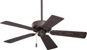 img 1 attached to 🏡 Kathy Ireland HOME Summer Night 42 Inch Ceiling Fan - Damp Rated with Weather-Resistant Blades and Powerful Motor in Oil Rubbed Bronze Finish