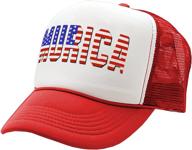 vintage retro trucker cap hat - fourth of july usa america patriot - murica mean gear for better seo логотип