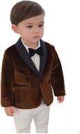 boys' formal party wear: jexj velvet blazer with shawl lapel jacket (jtz009) logo