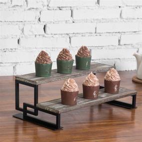 img 3 attached to 🍰 Enhance Your Table with the MyGift 2 Tier Torched Dessert Display