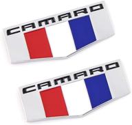 camaro emblems fender replacement silver black logo