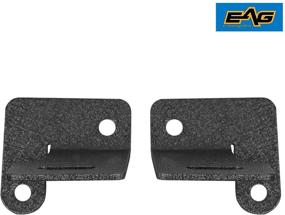 img 1 attached to 🚗 EAG Windshield Hinge Light Mount Brackets Compatible with 1987-2006 Jeep Wrangler TJ YJ – Set of 2